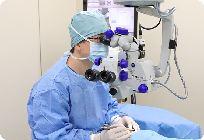 日帰り白内障・緑内障手術に対応